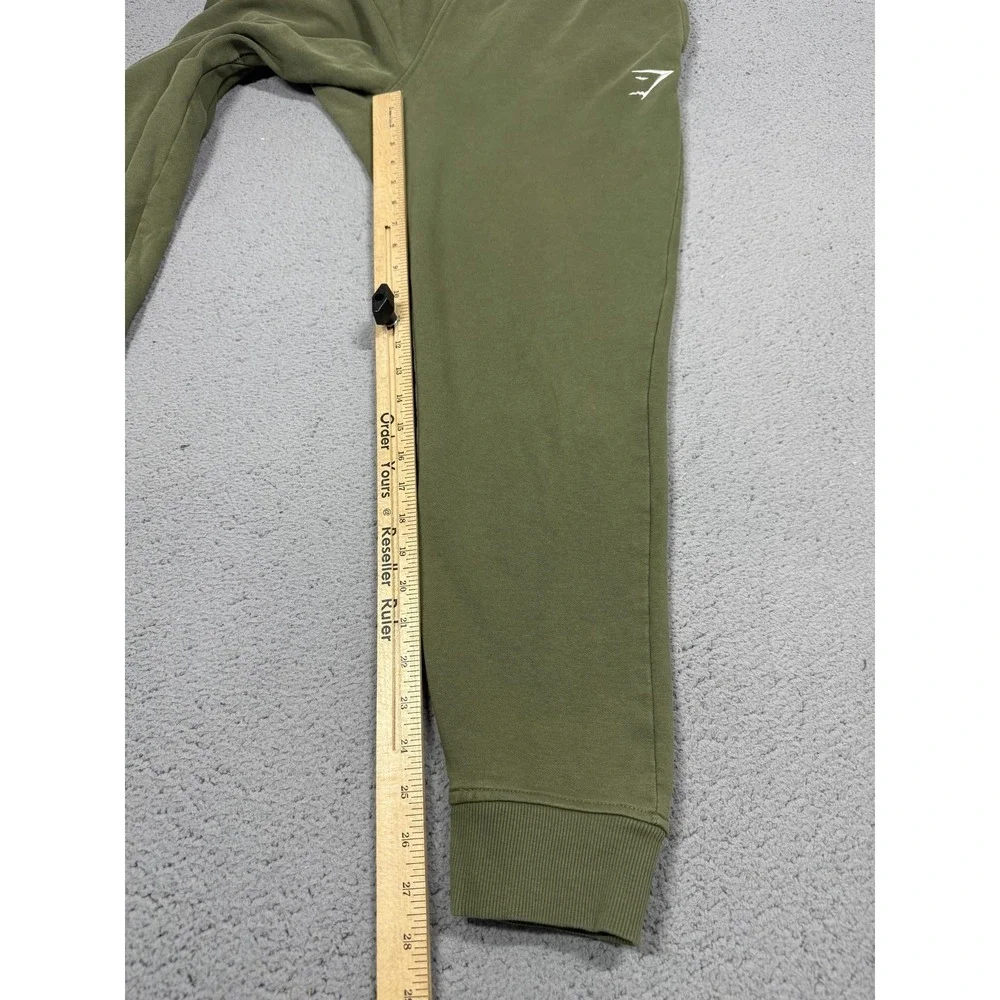 Gymshark Pants Mens Large Green Fleece Joggers Sweatpants Logo Athletic A2A4H